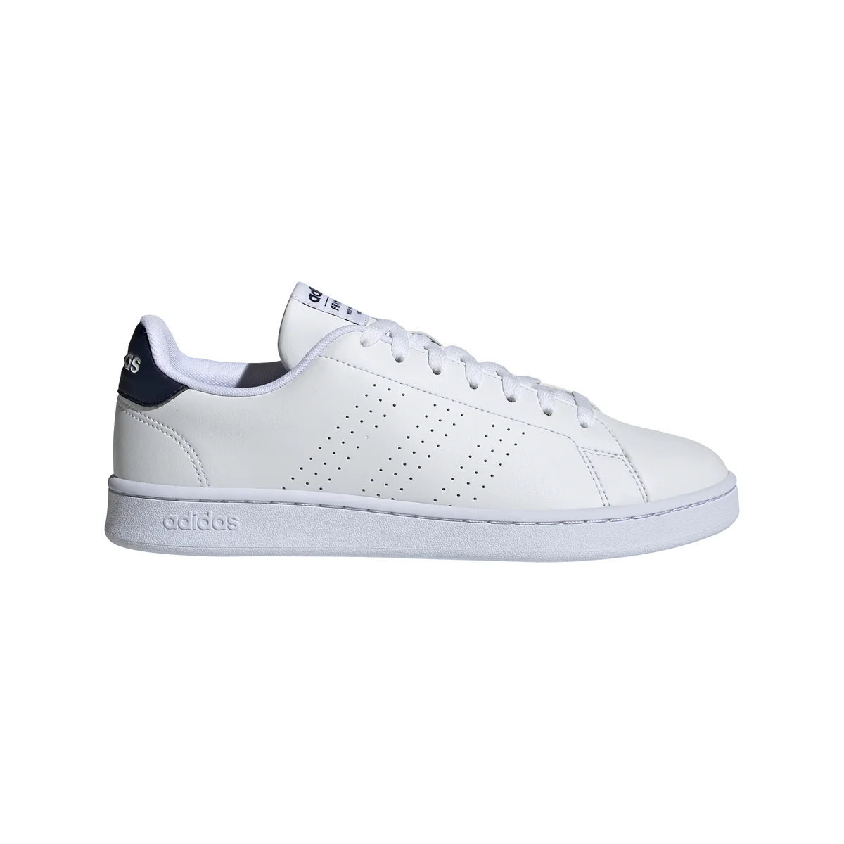Sneakers da uomo bianche con strisce traforate adidas Advantage