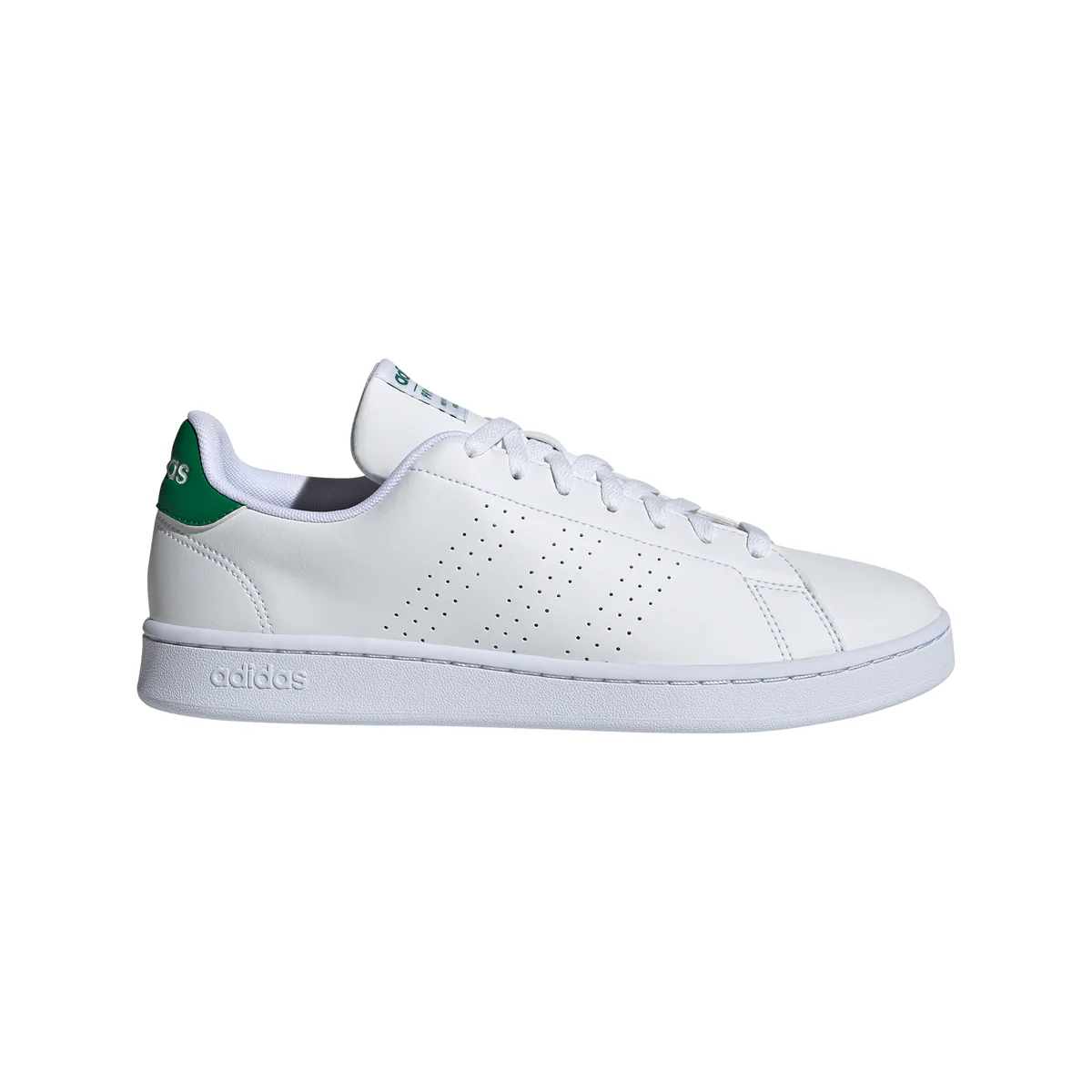 Sneakers da uomo bianche con strisce traforate adidas Advantage - Image 8