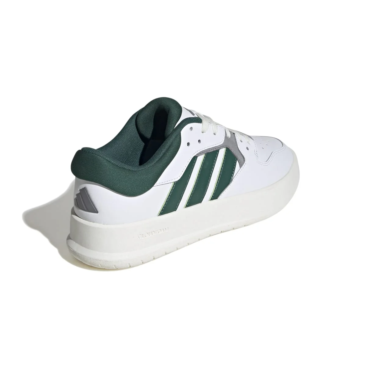 Sneakers da uomo bianche e blu con logo adidas Court 24 - Image 10