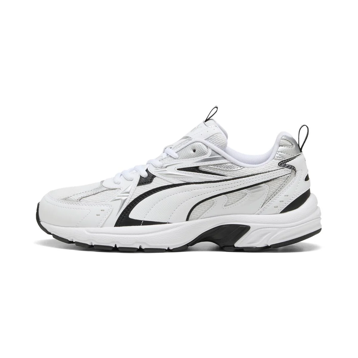 Sneakers da Uomo bianche in mesh con inserti argento Puma Milenio tech - Image 2