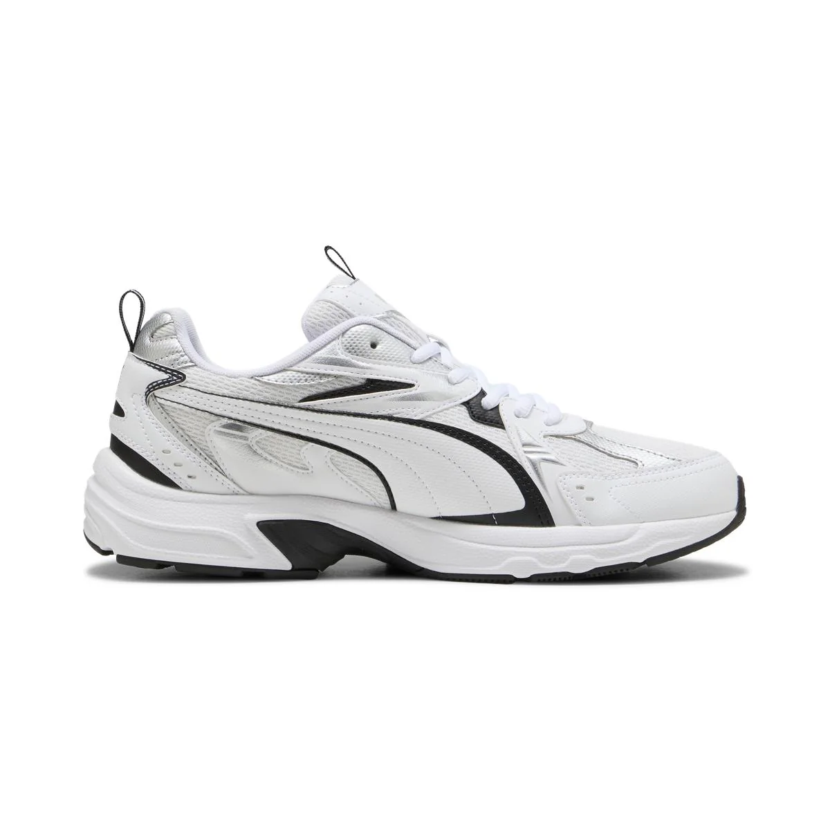Sneakers da Uomo bianche in mesh con inserti argento Puma Milenio tech - Image 5