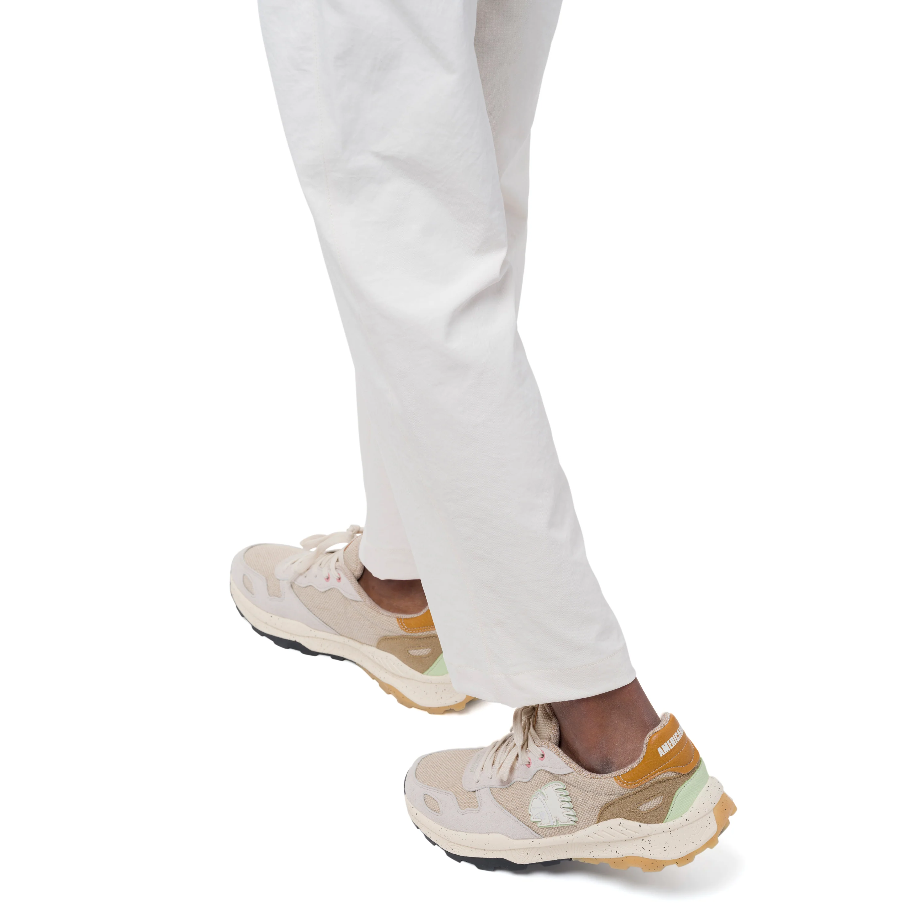 Sneakers da uomo bianche in suede con dettagli in contrasto Americanino - Image 2