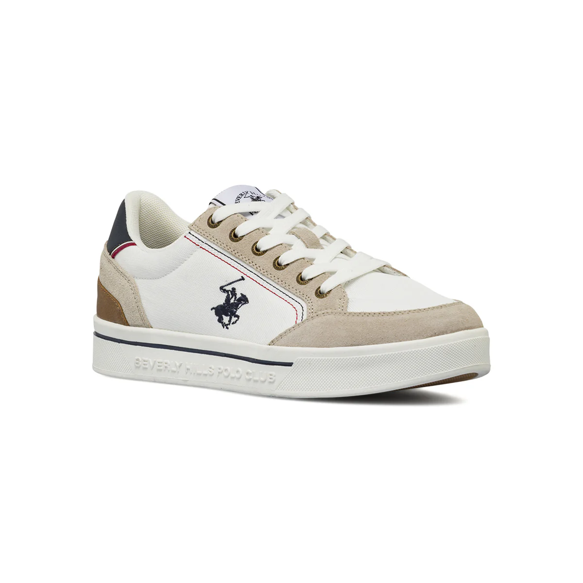 Sneakers da uomo bianche in tessuto Beverly Hills Polo Club - Image 2