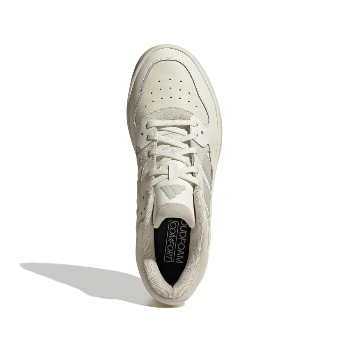 Sneakers da uomo bianche off -white e beige con logo adidas Court 24 - Image 3