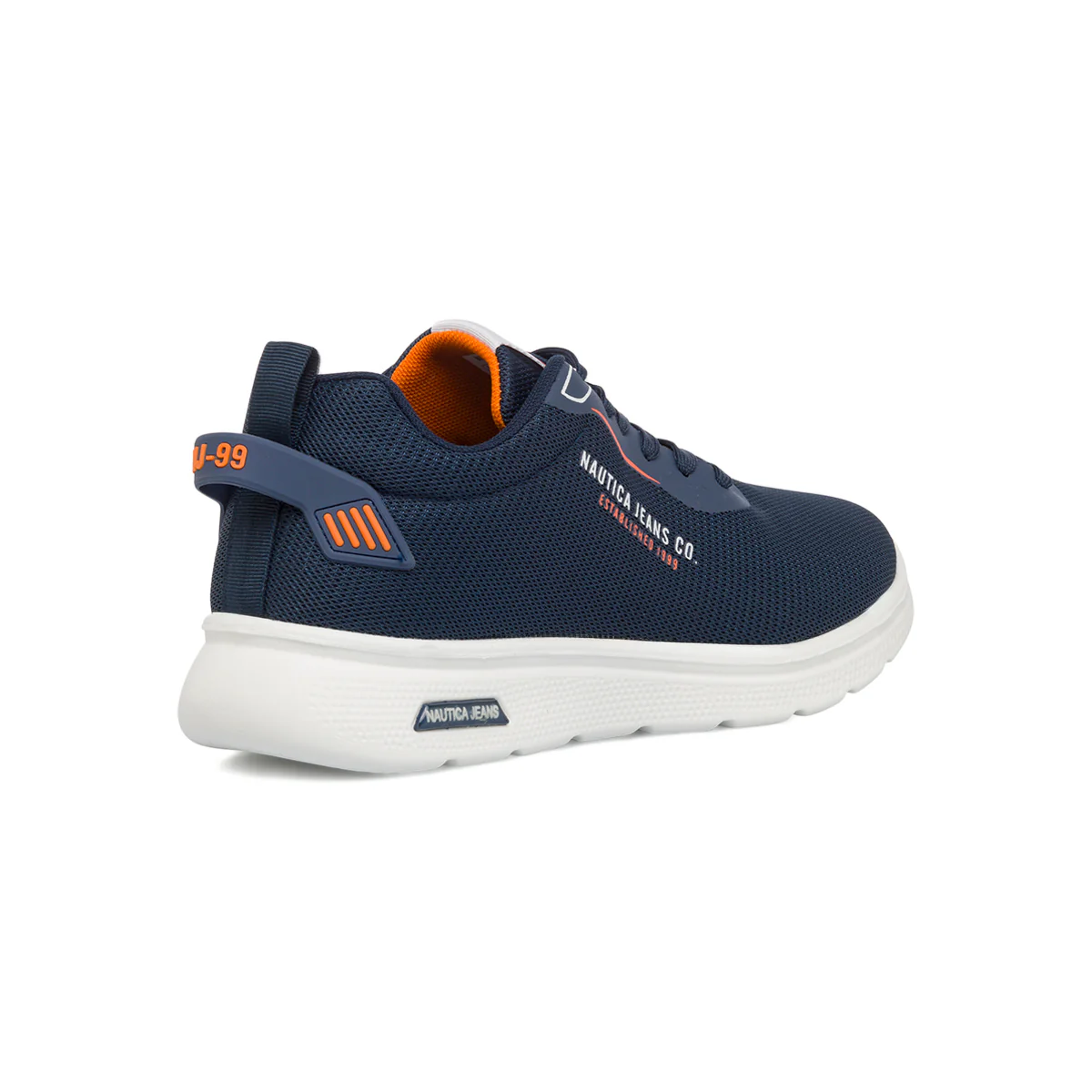 Sneakers da uomo blu con doppio tirante sul retro Nautica Jeans Brave - Image 3