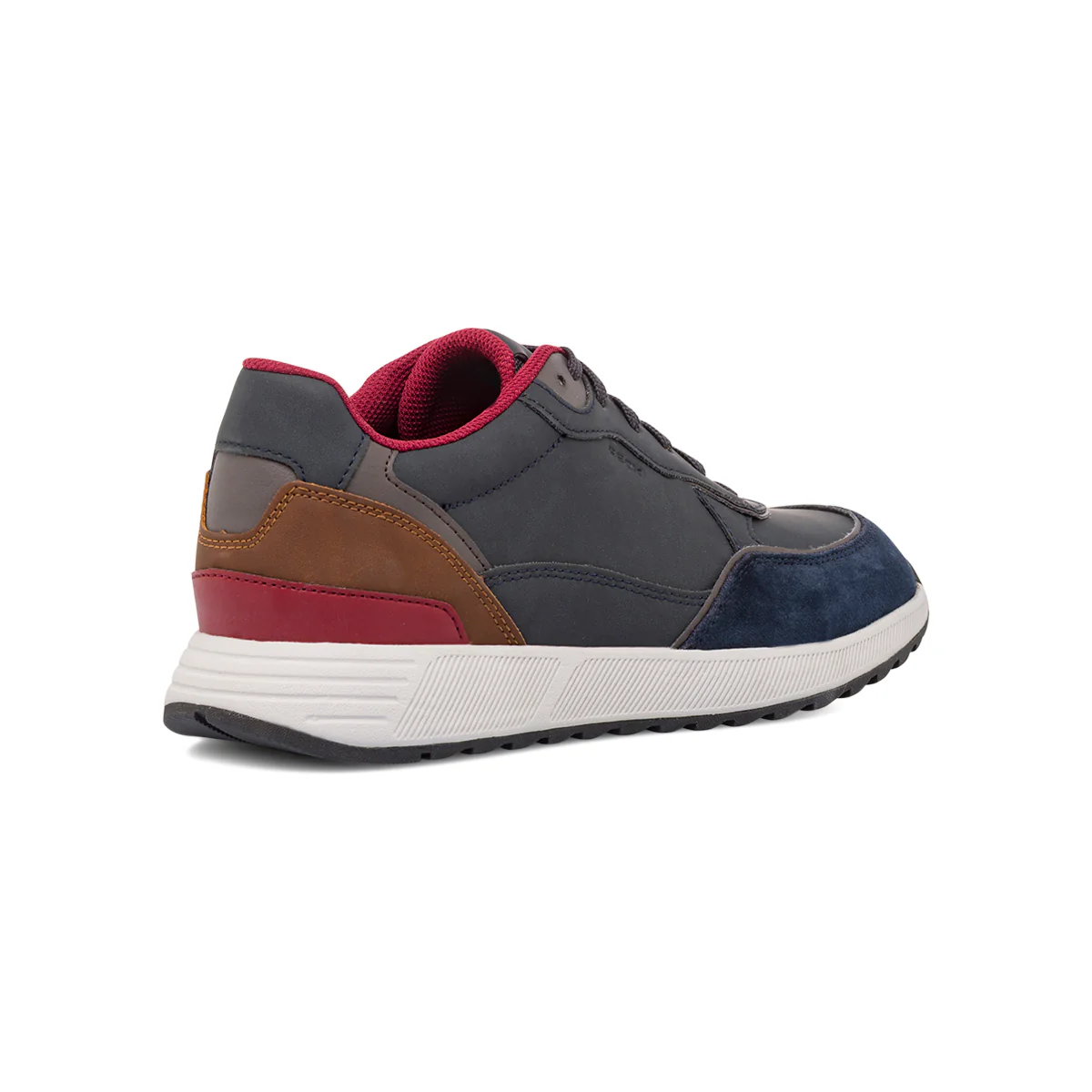 Sneakers da uomo blu con inserti effetto scamosciato Geox - Image 3