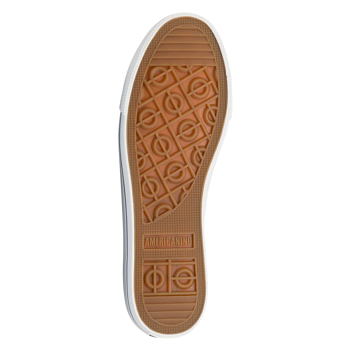 Sneakers da uomo blu effetto jeans con logo Americanino - Image 6