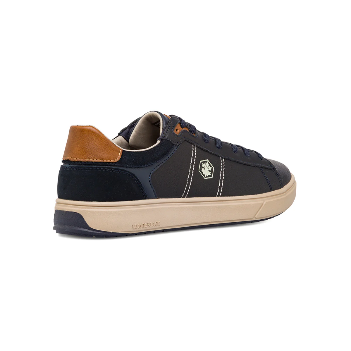 Sneakers da uomo blu in pelle Lumberjack - Image 3