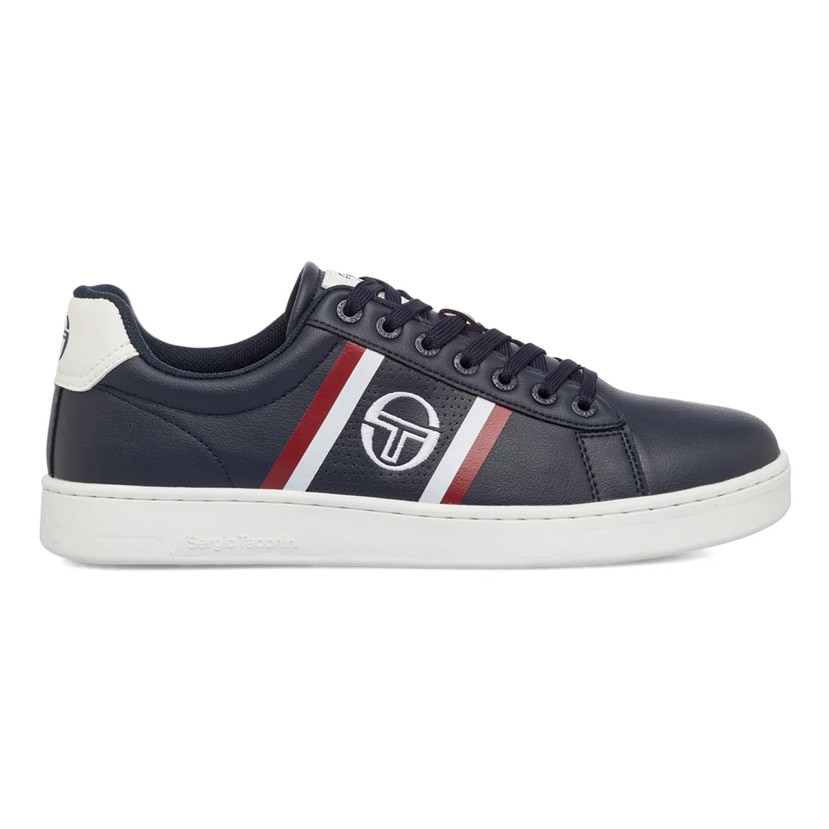 Sneakers da uomo blu navy con dettagli bianchi e rossi Sergio Tacchini
