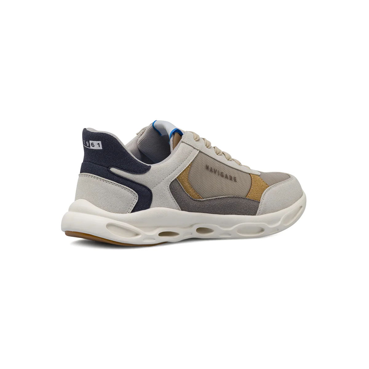 Sneakers da Uomo comode grigie con suola ammortizzata Navigare - Image 3