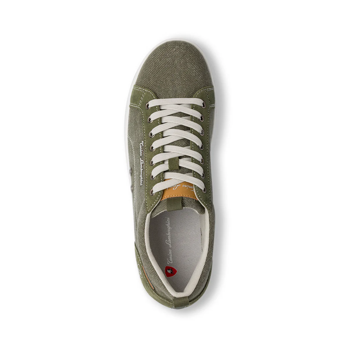 Sneakers da Uomo effetto Denim Verde Militare con logo Tonino Lamborghini - Image 4