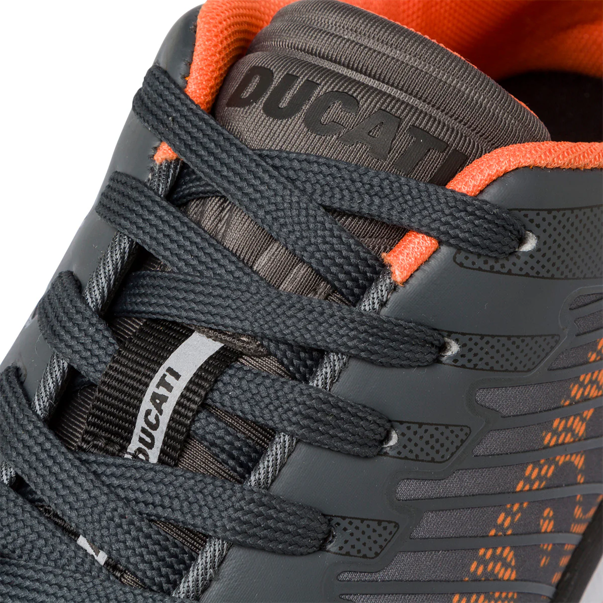Sneakers da uomo grigie con dettagli arancioni Ducati Balderico 3 - Image 9