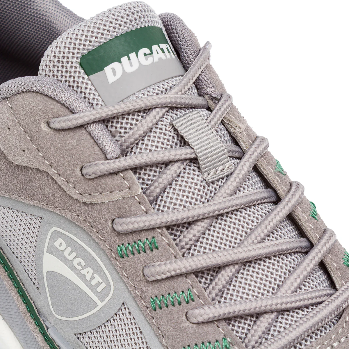 Sneakers da Uomo Grigie con Inserti in contrasto verdi Ducati - Image 4