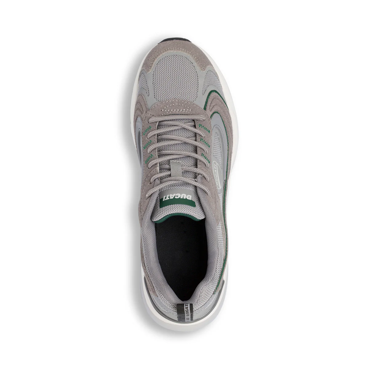 Sneakers da Uomo Grigie con Inserti in contrasto verdi Ducati - Image 5