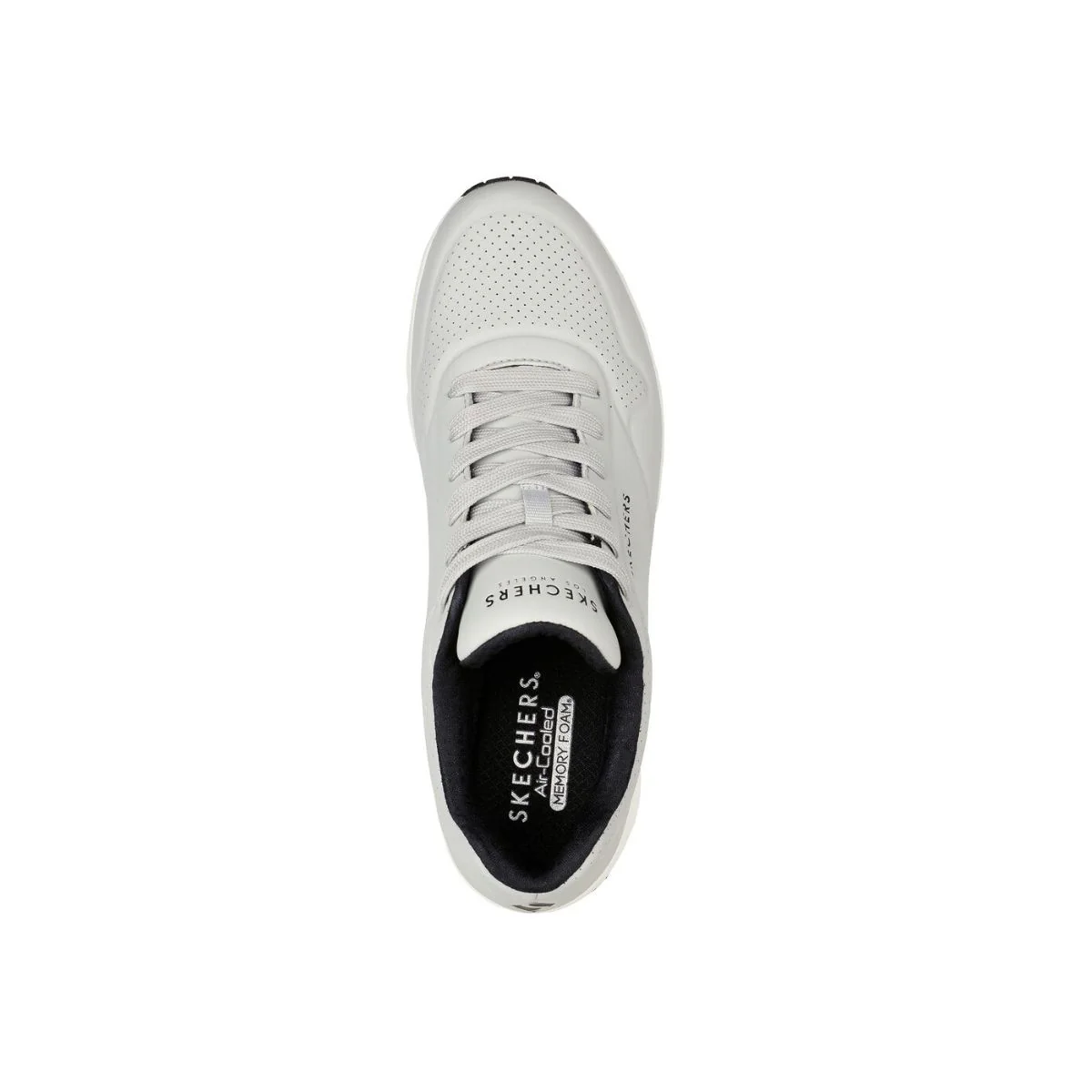 Sneakers da uomo grigie con suola ad aria Skechers Uno - Image 4