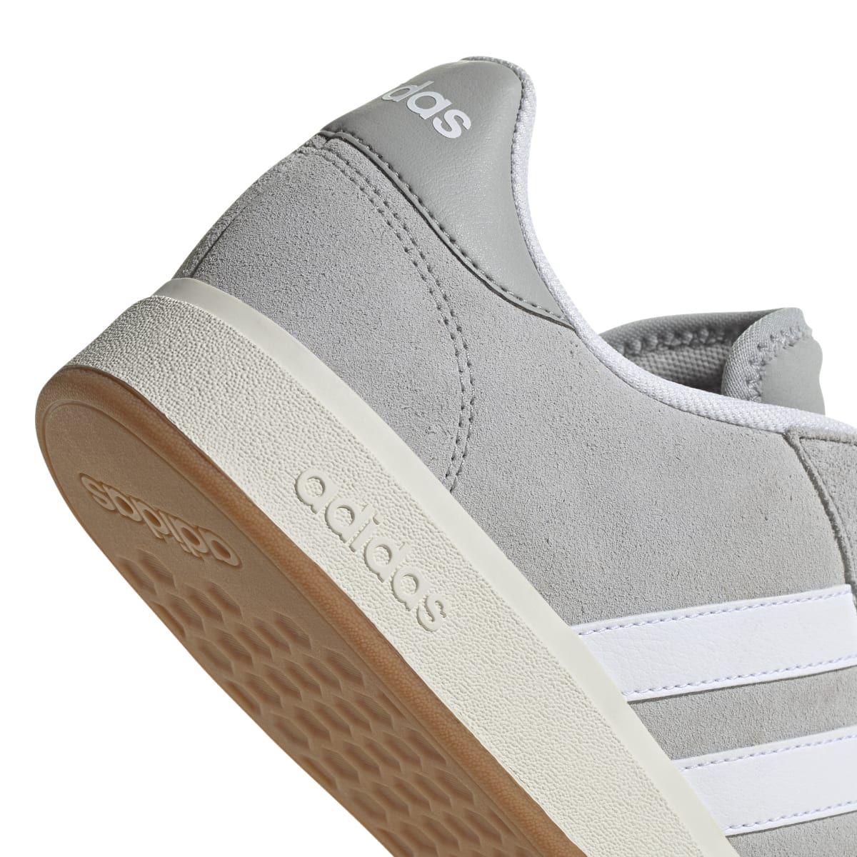 Sneakers da uomo grigie in pelle con logo adidas Grand Court 00s - Image 10