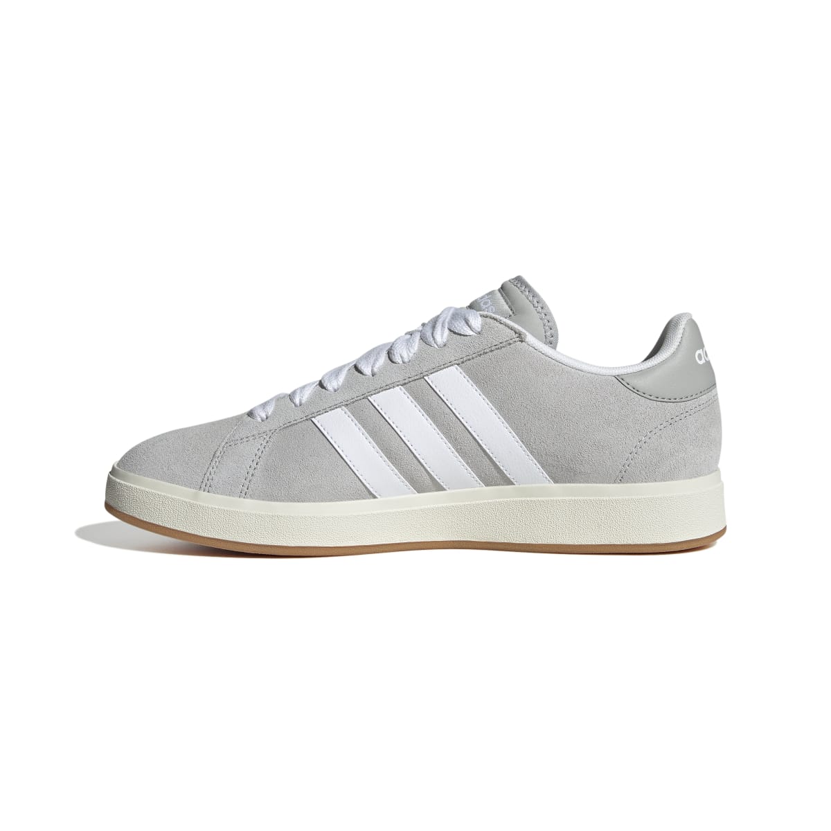 Sneakers da uomo grigie in pelle con logo adidas Grand Court 00s - Image 6