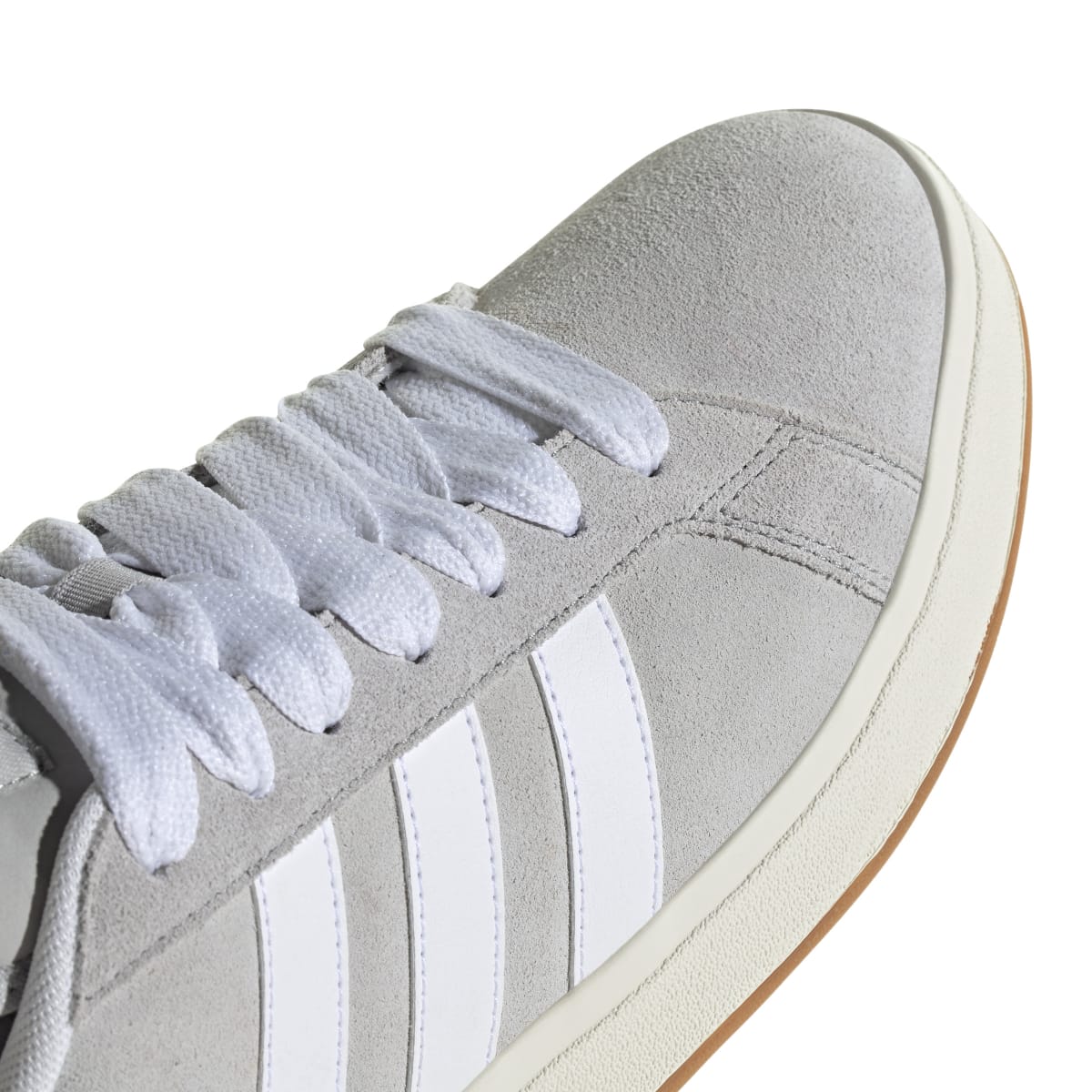 Sneakers da uomo grigie in pelle con logo adidas Grand Court 00s - Image 9