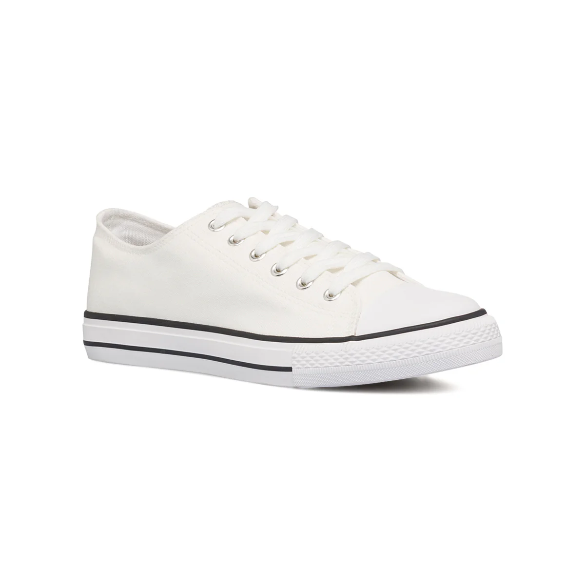 Sneakers da uomo in tessuto bianche con sottopiede soft memory Jog - Image 2