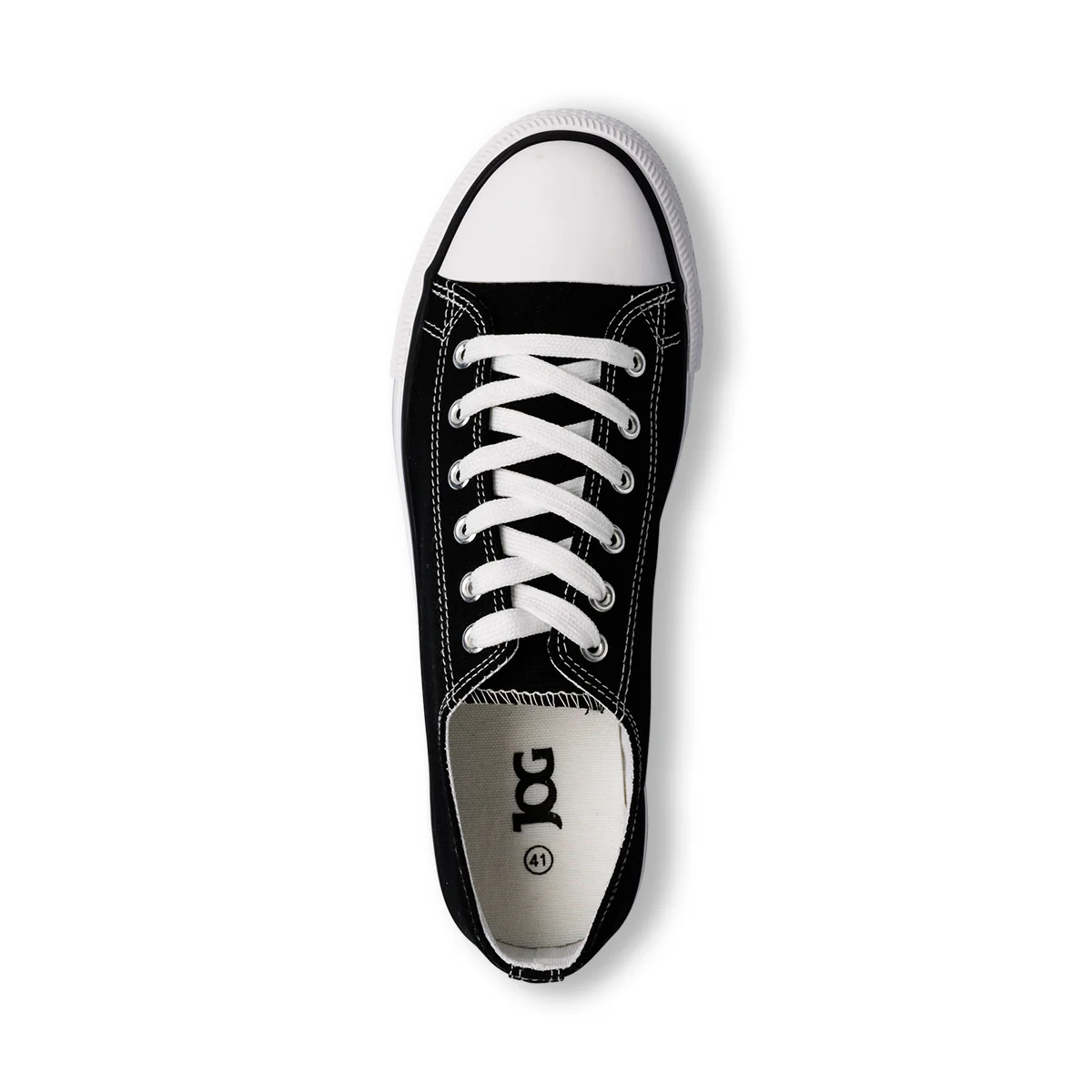 Sneakers da uomo in tessuto nere con sottopiede soft memory Jog - Image 4