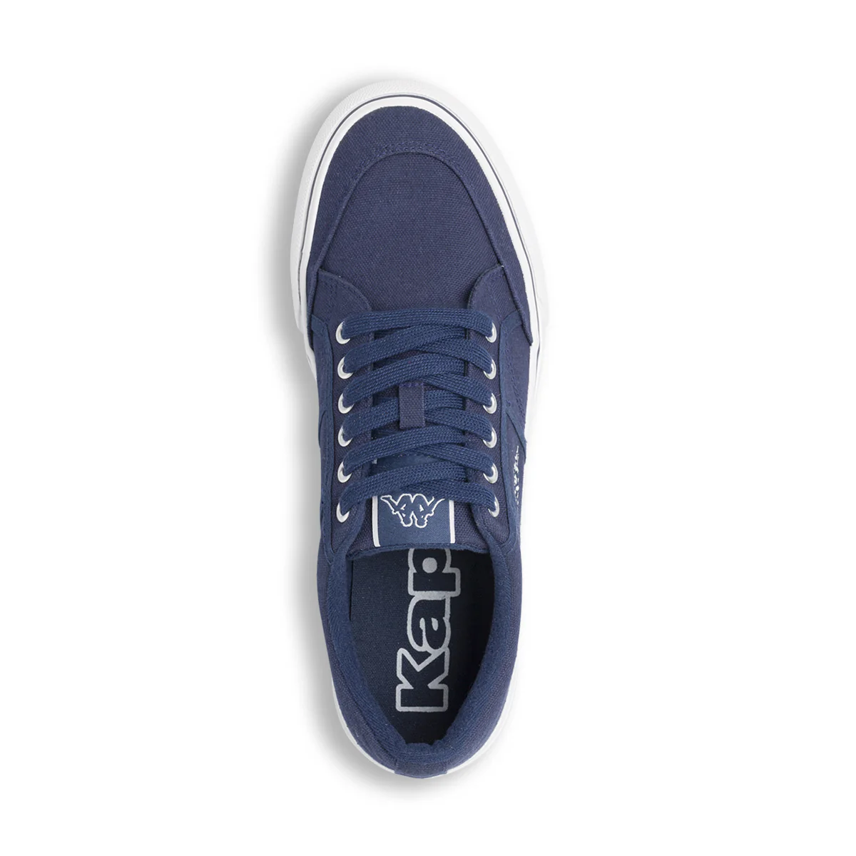 Sneakers da Uomo Kappa blu navy in tela stile casual con logo - Image 5