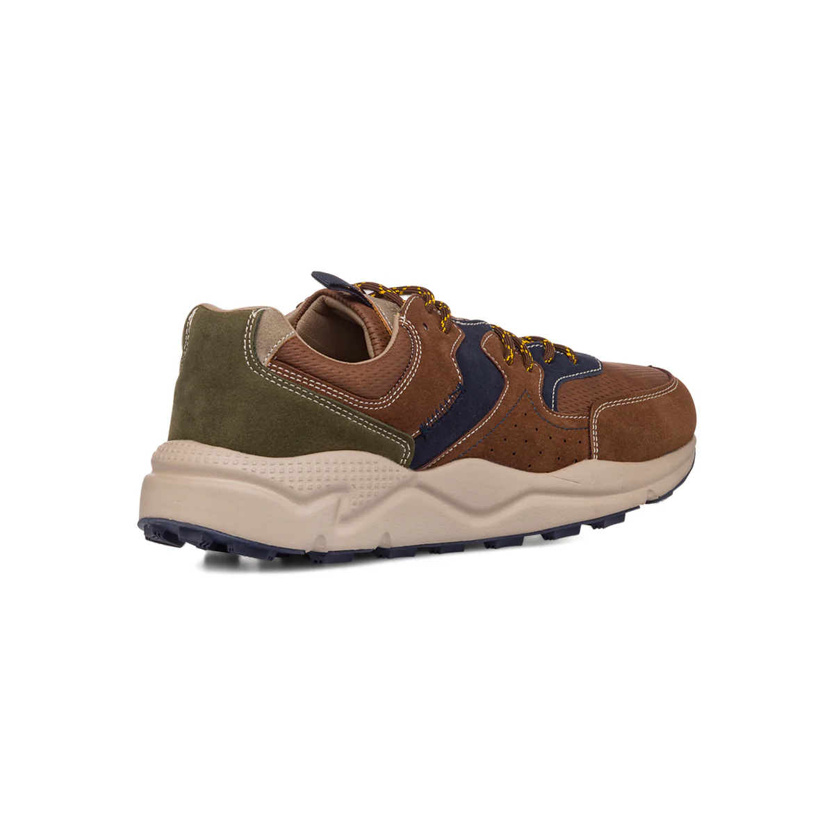 Sneakers da uomo marrone e blu con logo Gate 76 - Image 4