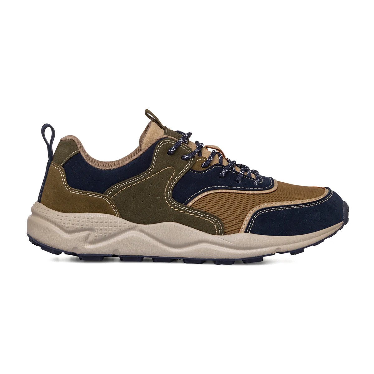Sneakers da uomo marrone e blu con logo Gate 76 - Image 2