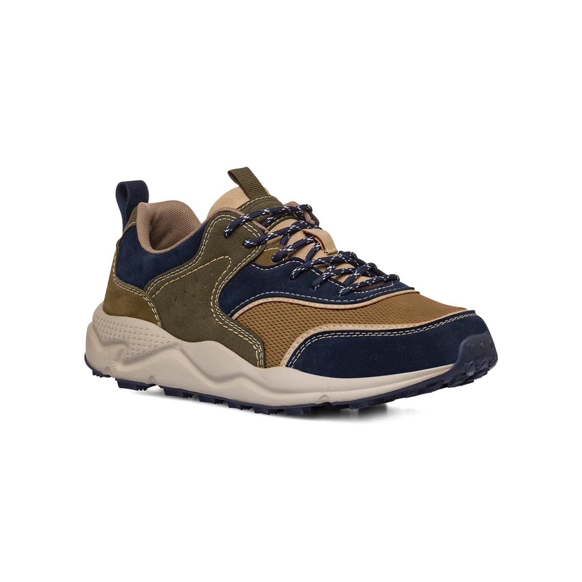 Sneakers da uomo marrone e blu con logo Gate 76 - Image 3