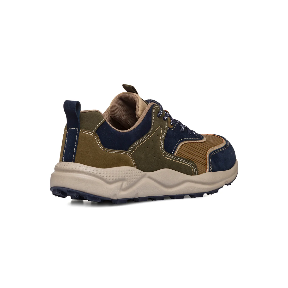 Sneakers da uomo marrone e blu con logo Gate 76 - Image 4