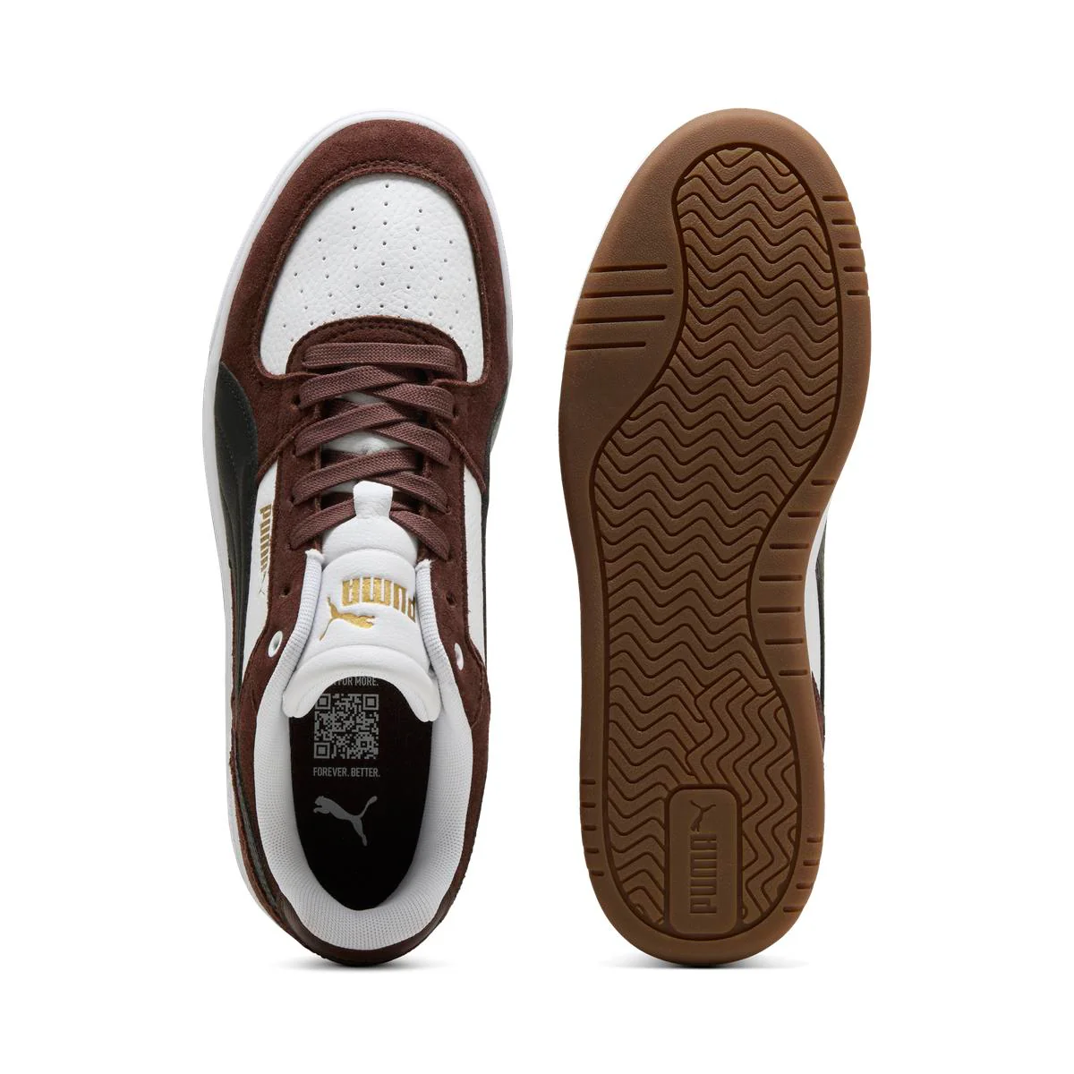 Sneakers da Uomo marroni con effetto scamosciato Puma Caven III - Image 4