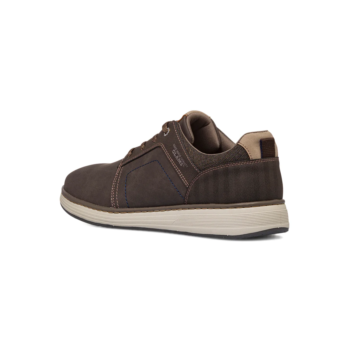 Sneakers da uomo marroni con logo Glams - Image 3