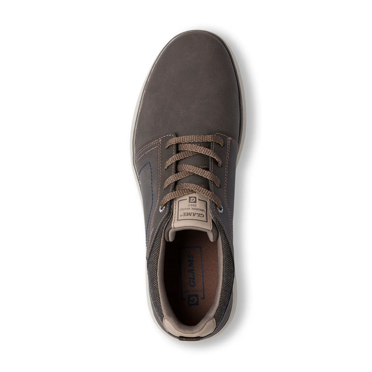 Sneakers da uomo marroni con logo Glams - Image 5