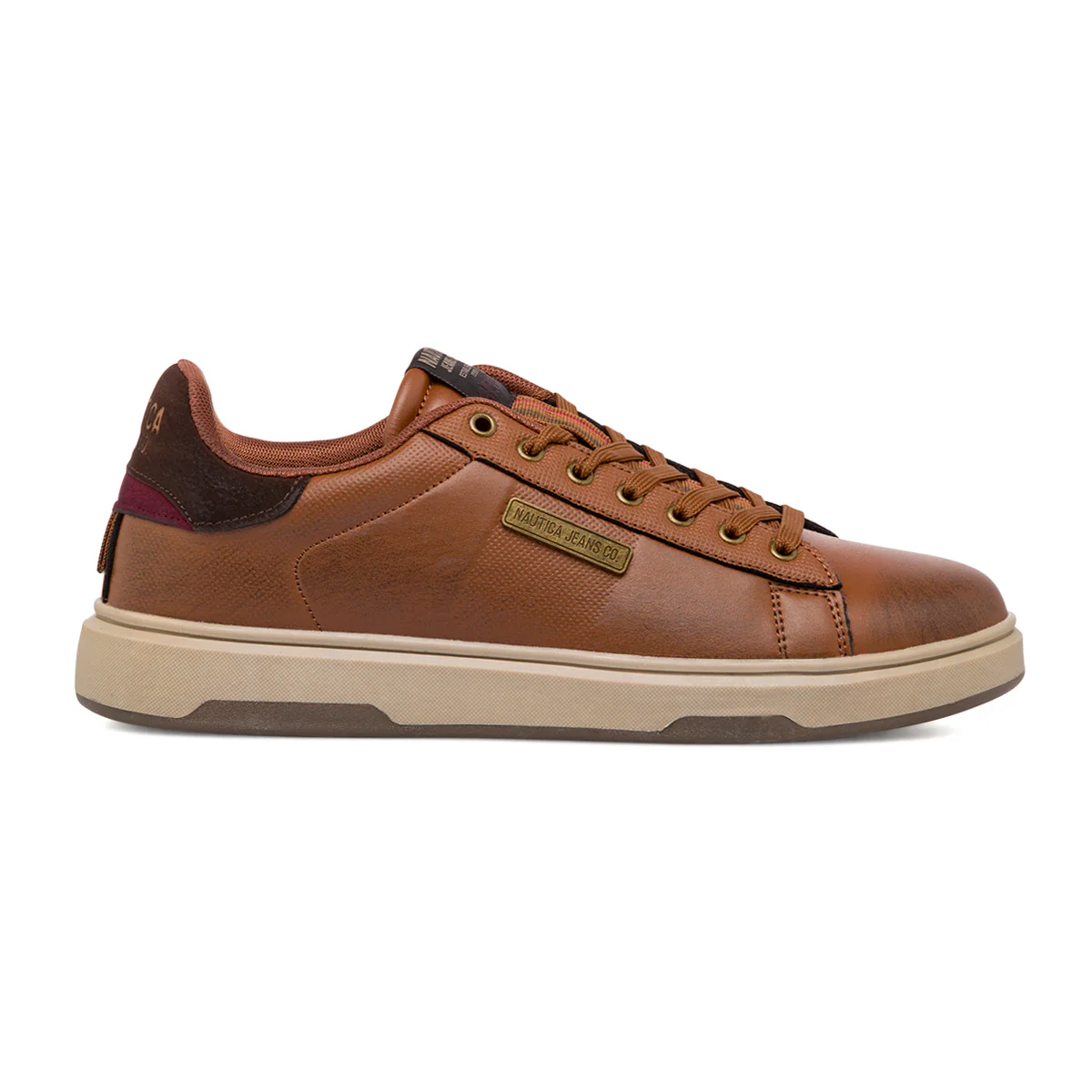 Sneakers da uomo marroni con logo Nautica Jeans