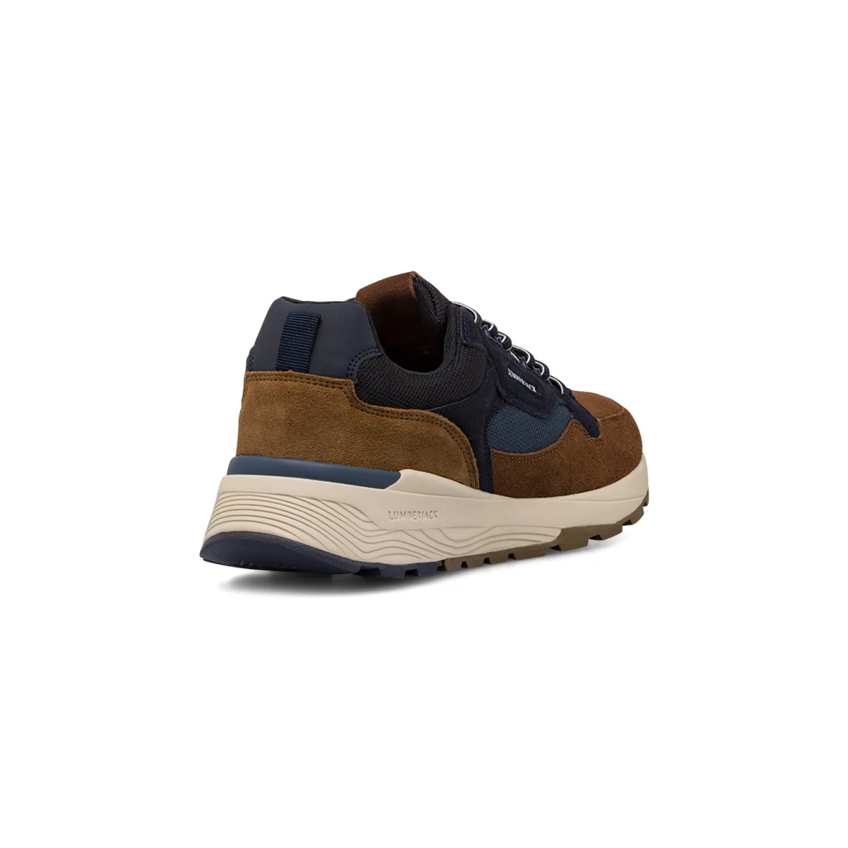 Sneakers da uomo marroni e blu con suola chiara Lumberjack - Image 3