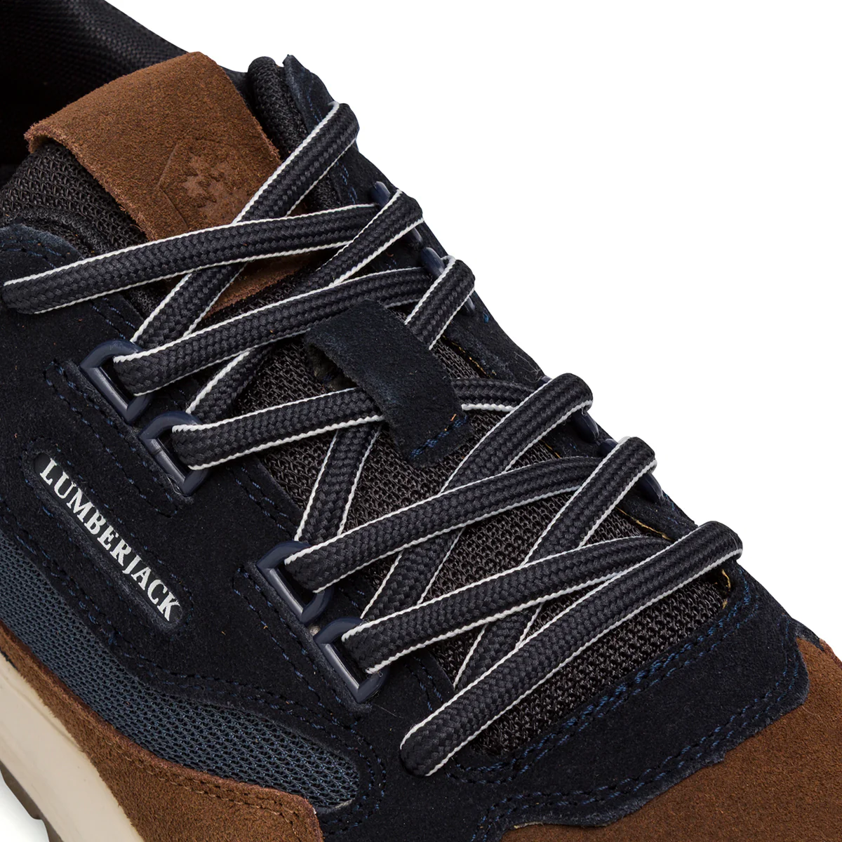 Sneakers da uomo marroni e blu con suola chiara Lumberjack - Image 4