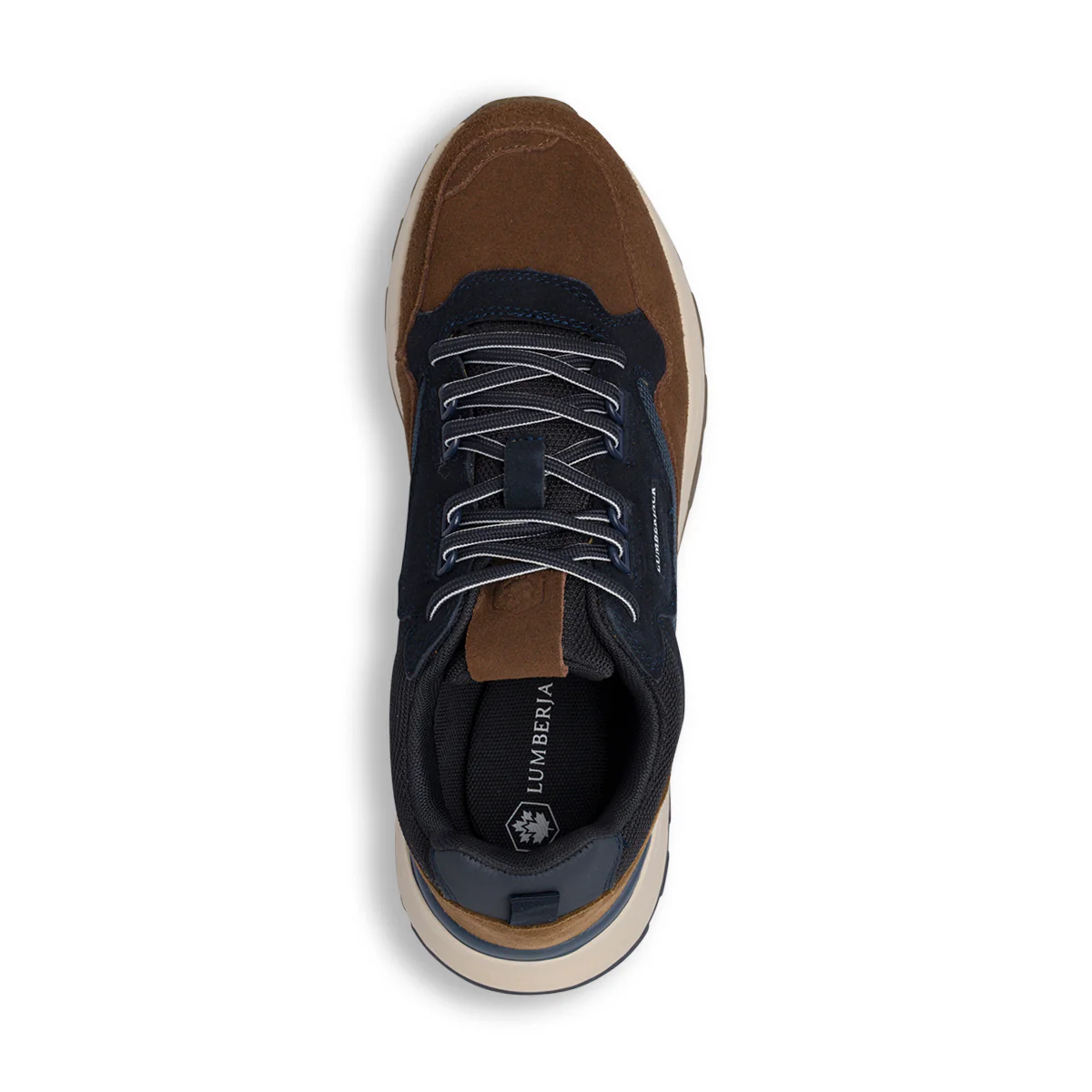 Sneakers da uomo marroni e blu con suola chiara Lumberjack - Image 5