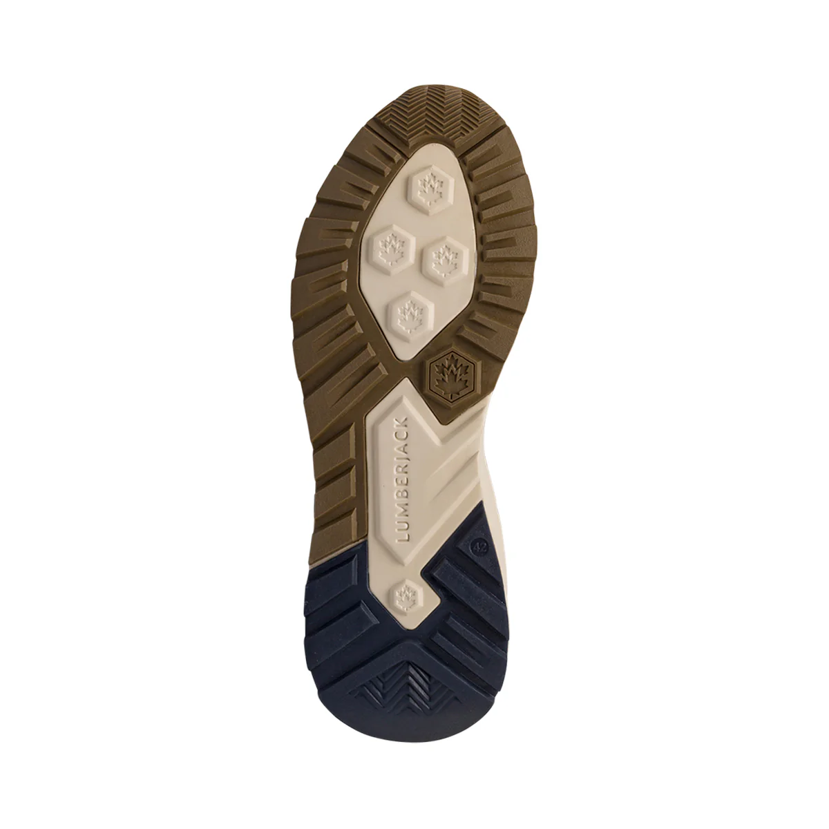 Sneakers da uomo marroni e blu con suola chiara Lumberjack - Image 6