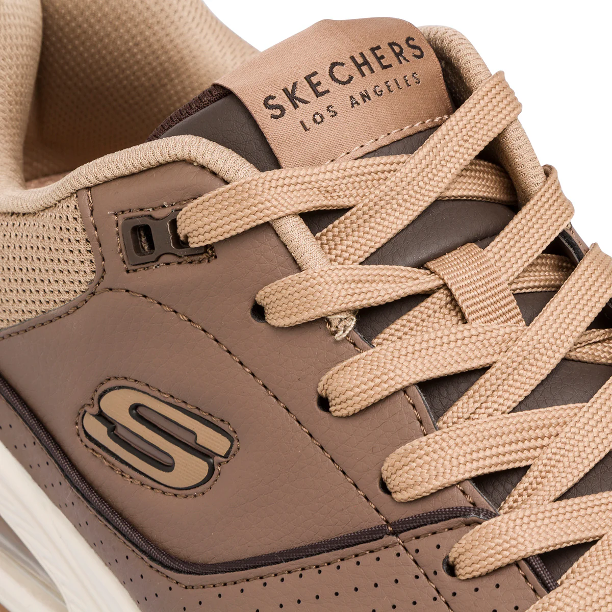 Sneakers da uomo marroni in memory foam Skechers Uno - Image 5