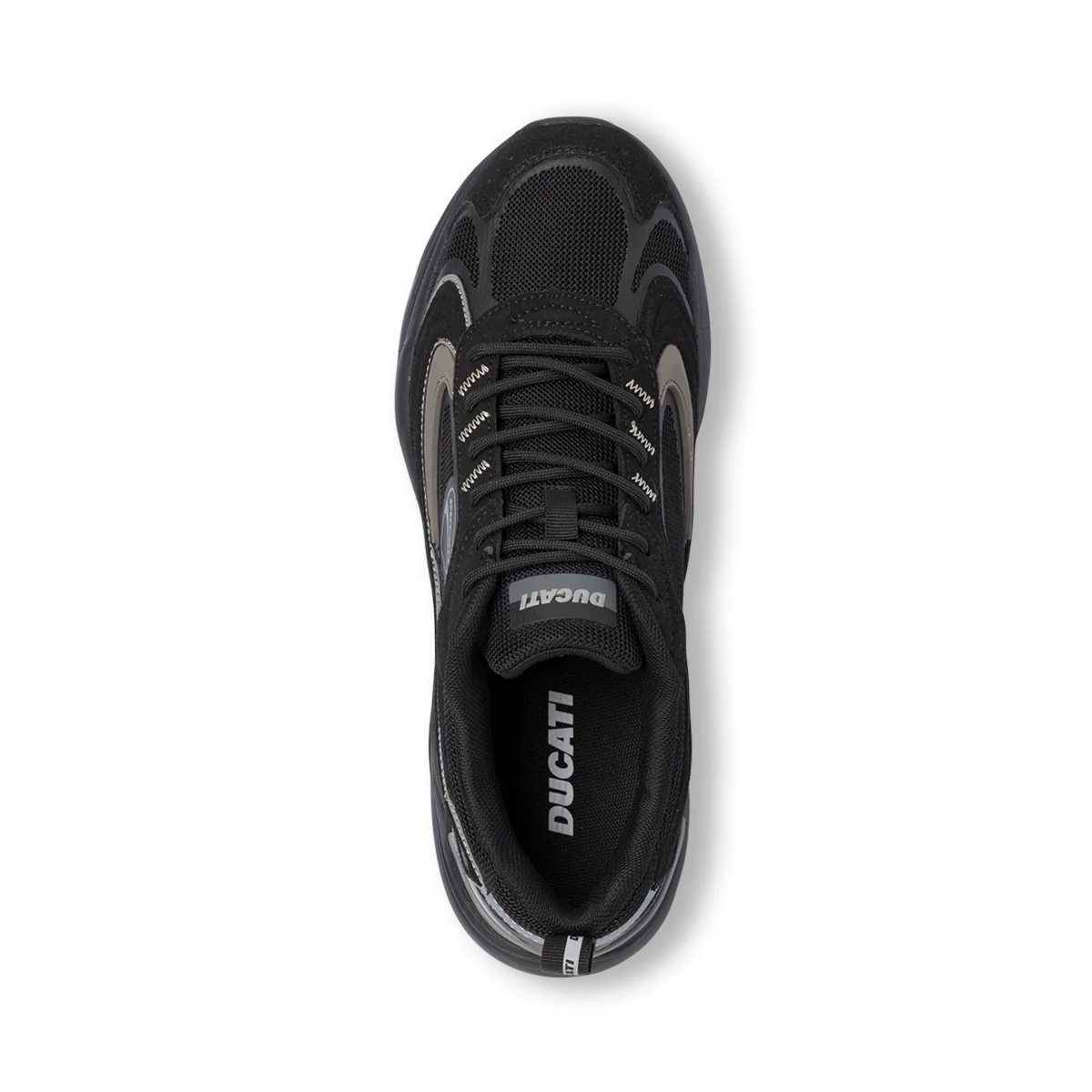 Sneakers da Uomo Nere con Dettagli Grigi e Suola Sportiva Ducati - Image 4