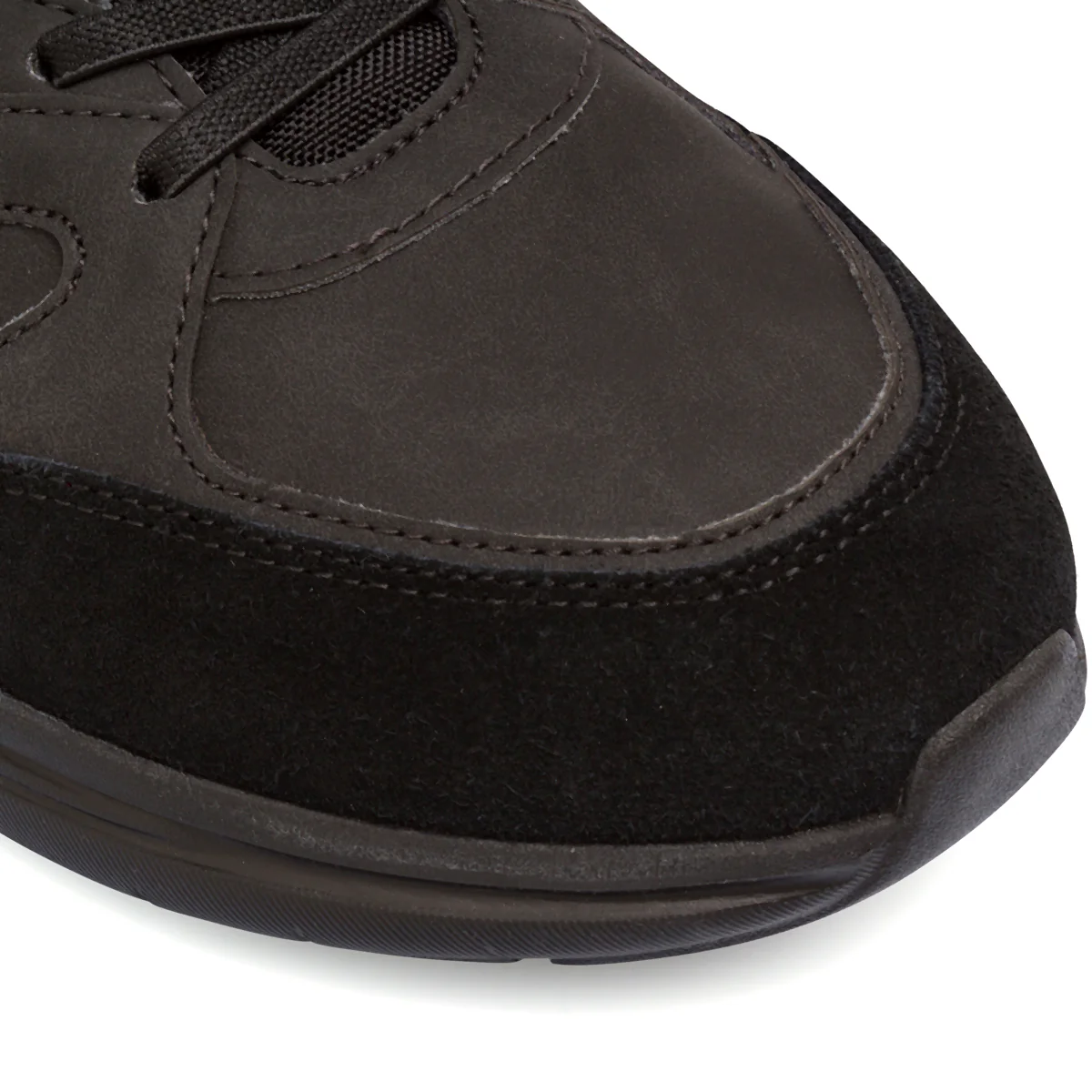 Sneakers da uomo nere con inserti effetto scamosciato Geox - Image 4