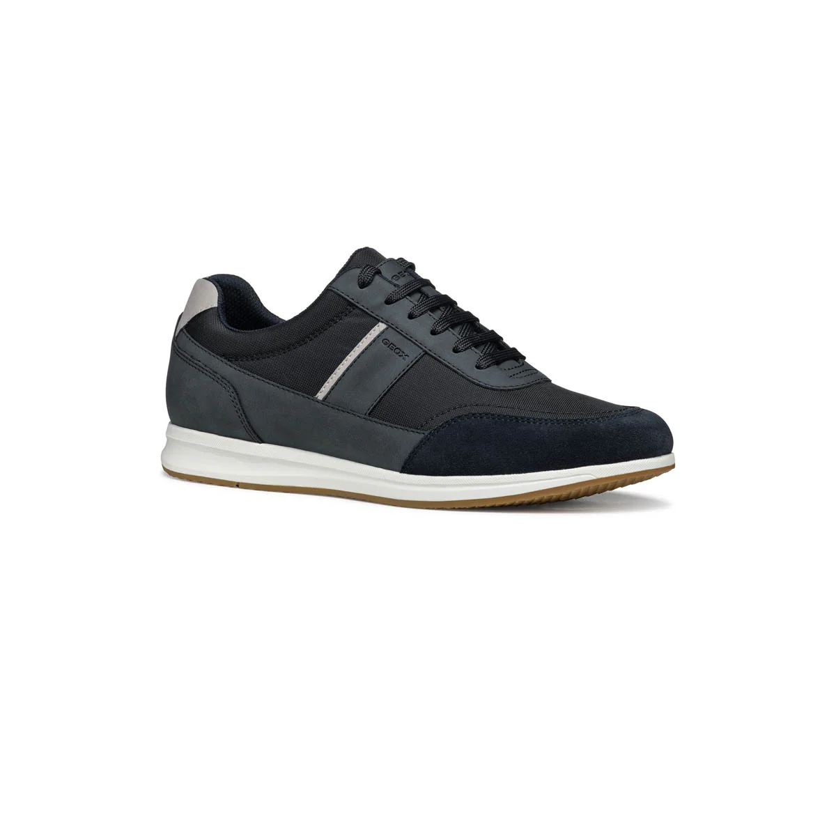 Sneakers da Uomo Nere con inserto laterale e suola traspirante Geox - Image 2
