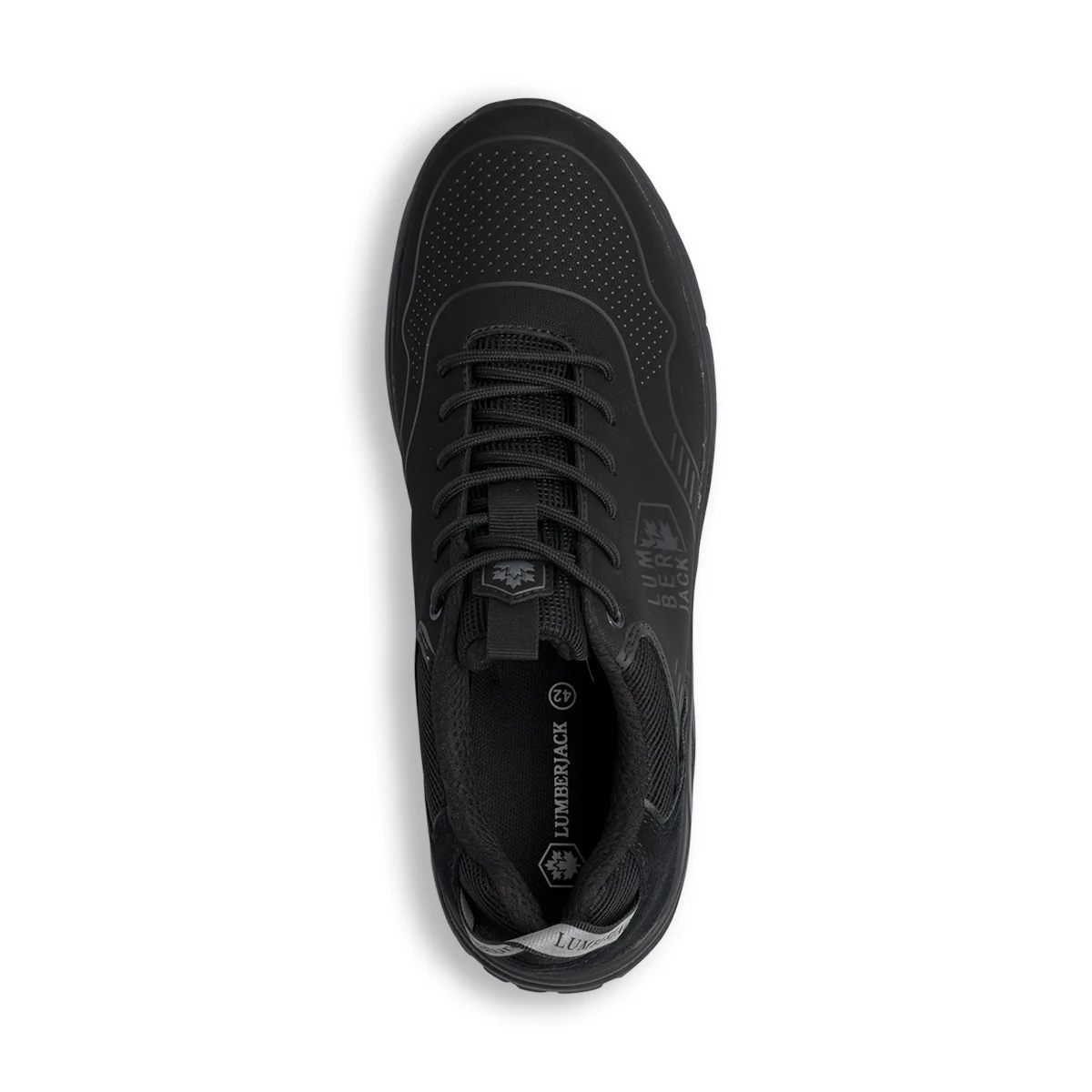 Sneakers da uomo nere con logo e suola con ammortizzazione ad aria Lumberjack Roland - Image 5