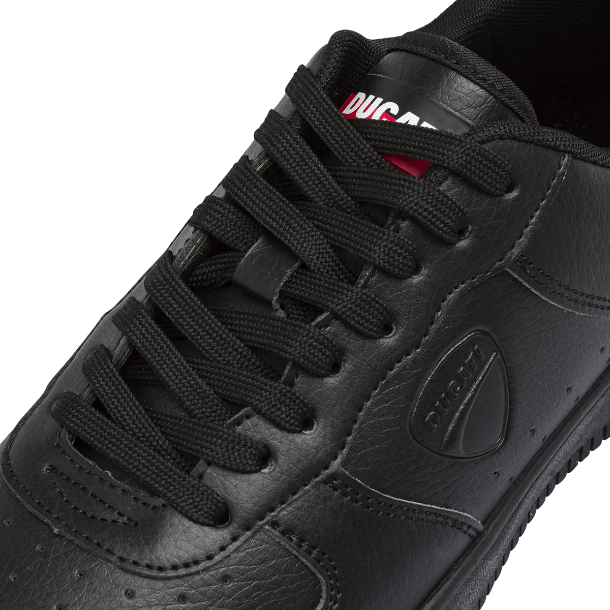 Sneakers da uomo nere con logo in tono Ducati - Image 4