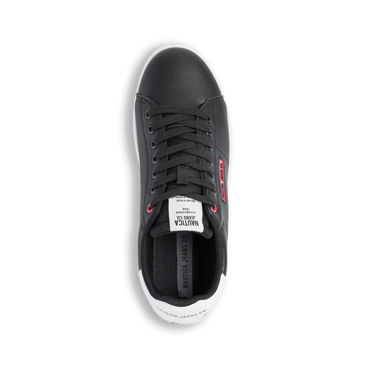Sneakers da uomo nere con logo laterale Nautica jeans Saturno - Image 6