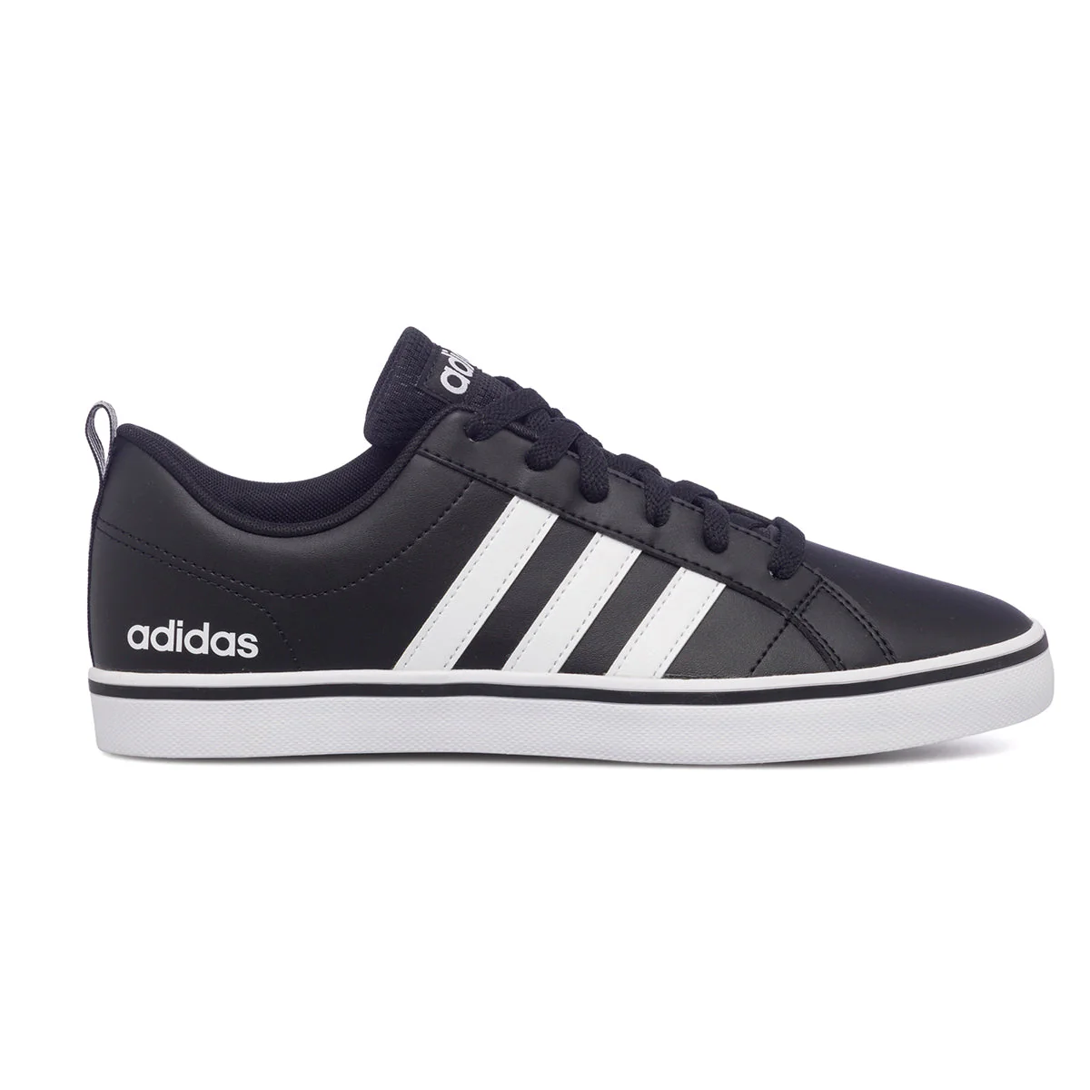 Sneakers da uomo nere con strisce a contrasto adidas Vs Pace