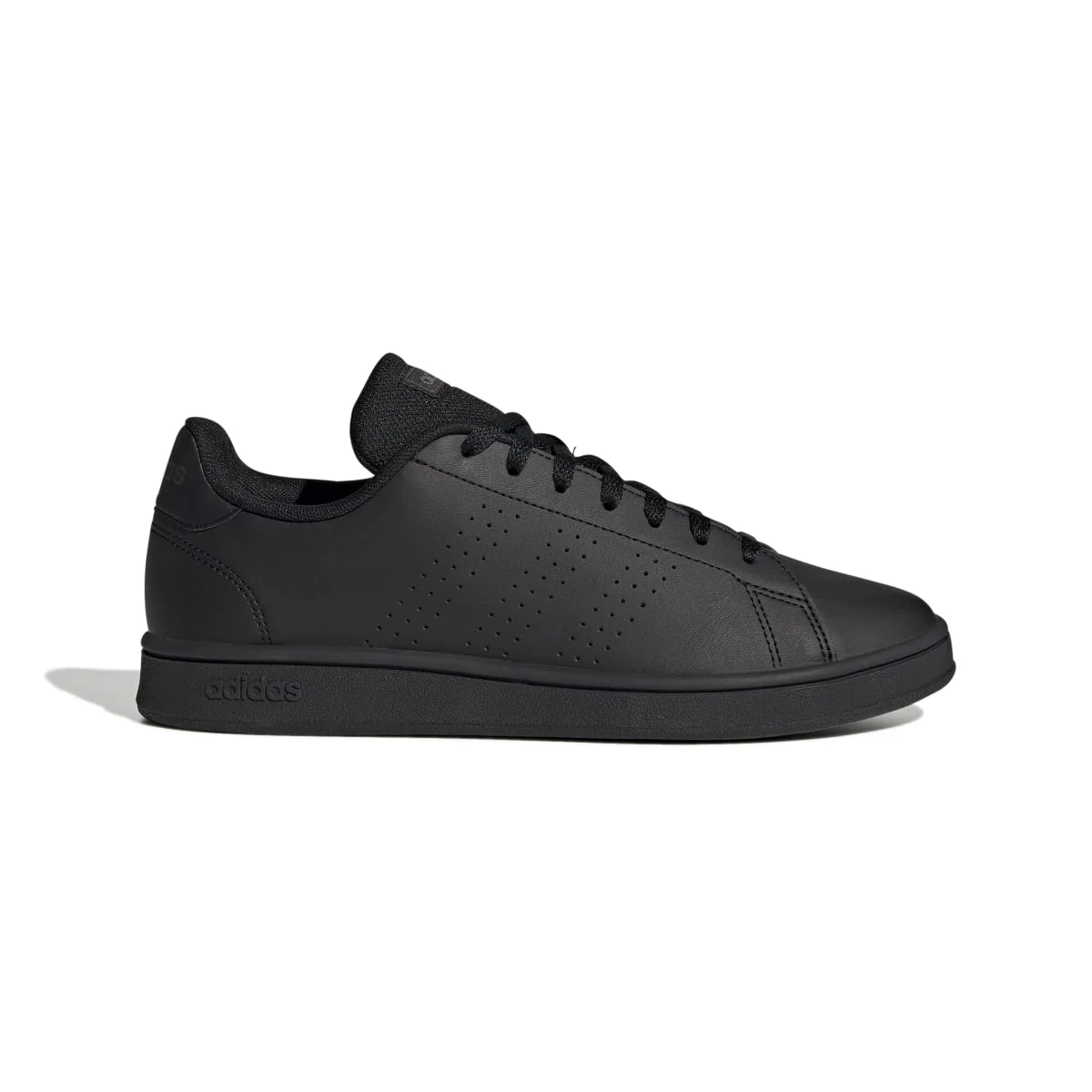 Sneakers da uomo nere con strisce traforate adidas Advantage Base