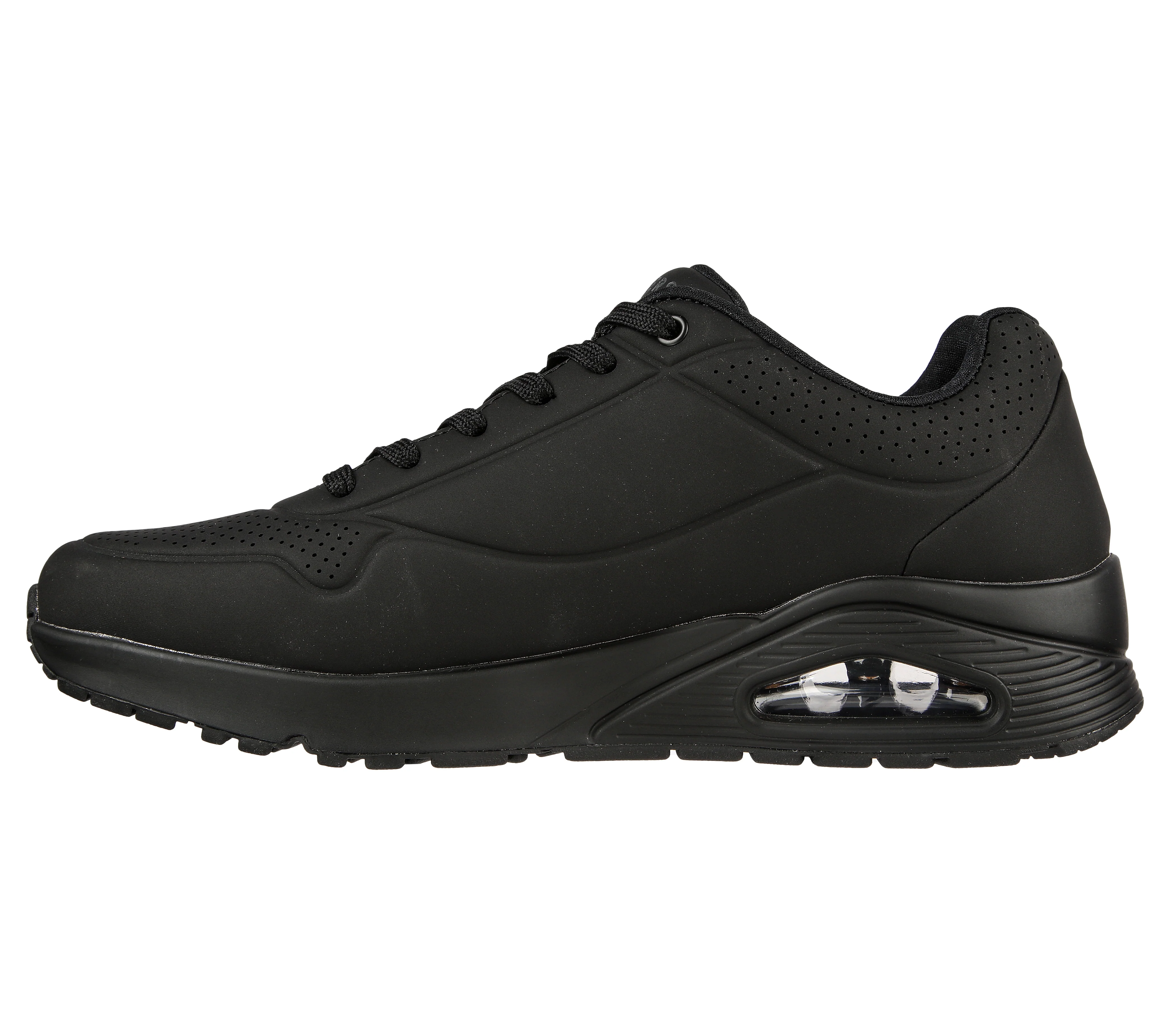 Sneakers da uomo nere con suola ad aria Skechers Uno - Image 3