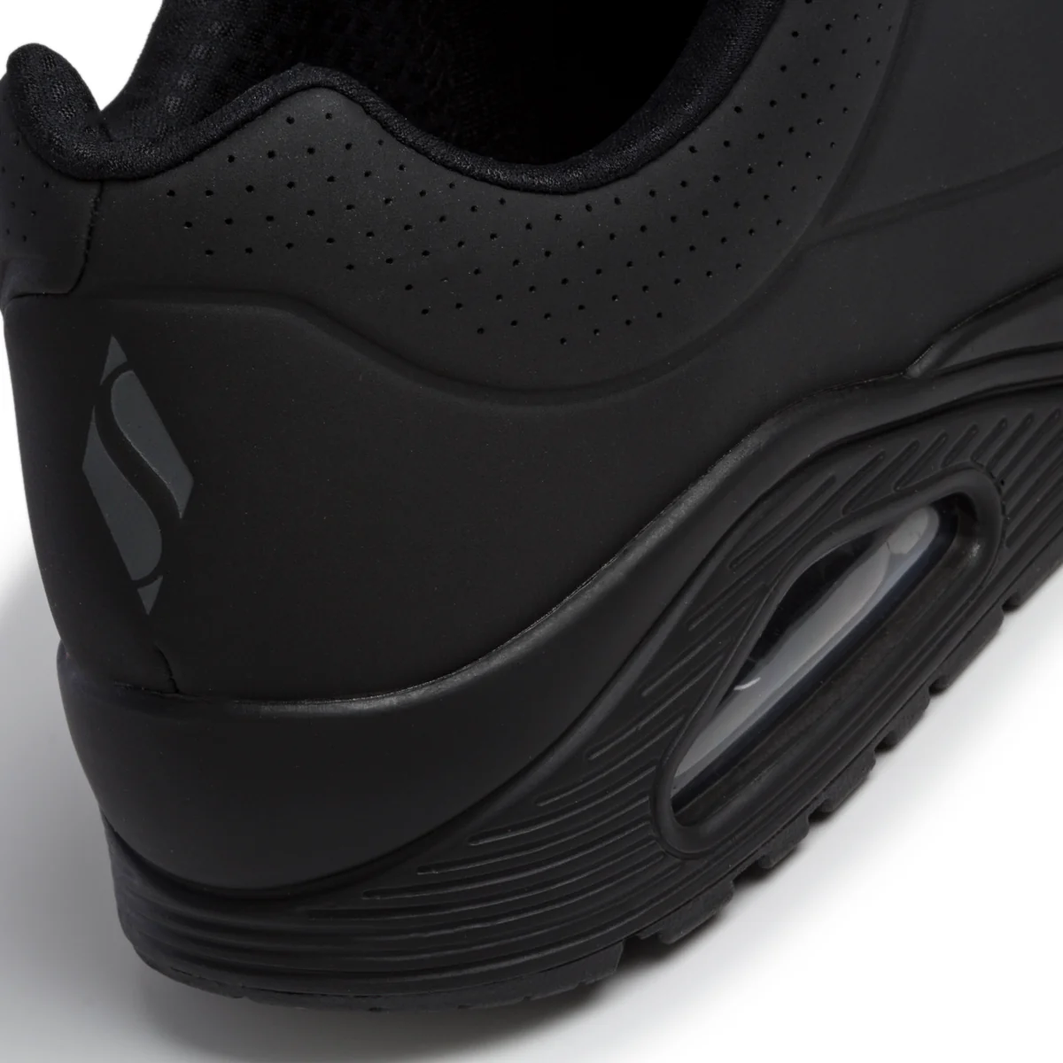 Sneakers da uomo nere con suola ad aria Skechers Uno - Image 8