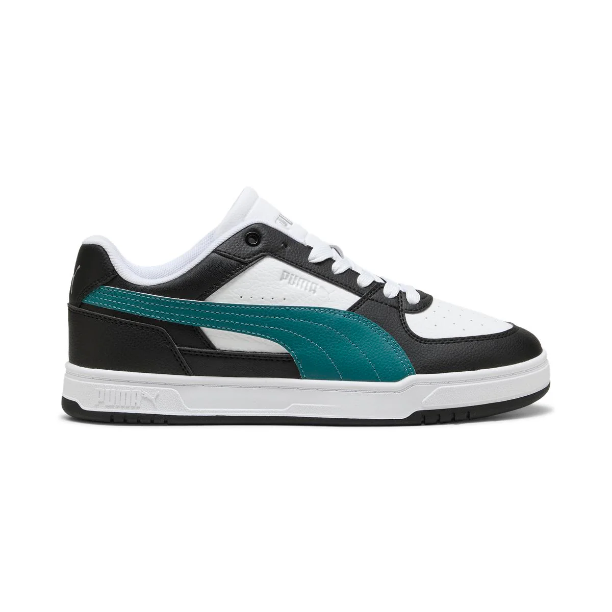 Sneakers da Uomo nere e bianche con dettagli verde Puma Caven III - Image 7