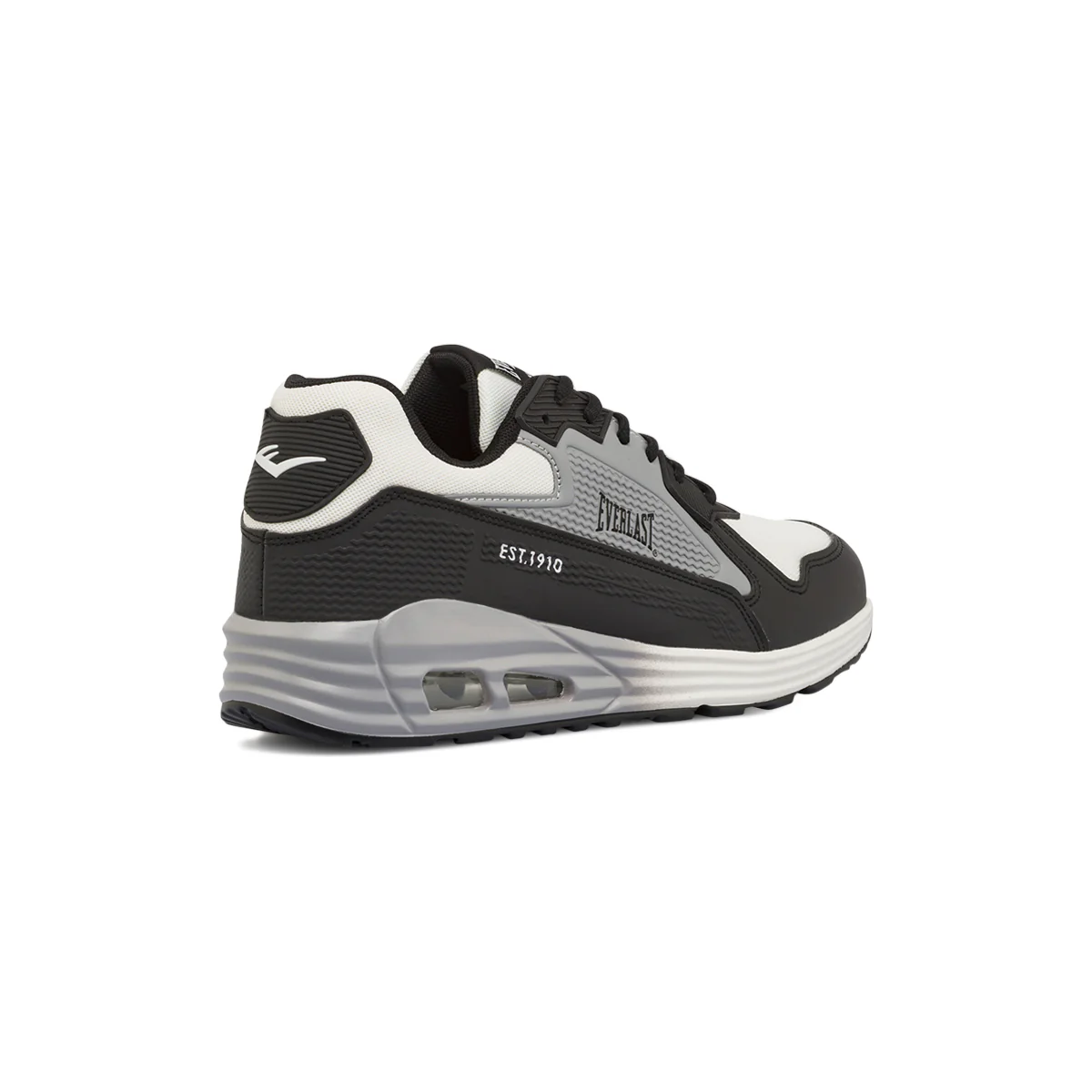 Sneakers da Uomo nere e grigie con ammortizzazione ad aria Everlast - Image 3